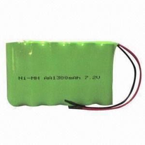 China NiMH Battery Pack with 7.2V Rated Voltage and 1,300mAh Capacity, Fit for Digital Cameras on sale 