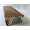 Square Wood Finish Aluminium Profiles Extrusions For Led Strip Lighting