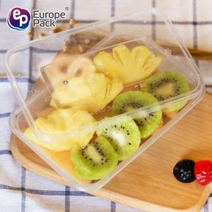 Eco friendly PP disposable plastic food container clear lunch box with lids