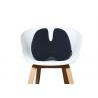 China White Memory Foam Lumbar Support Back Cushion With Black Alignment Strap wholesale