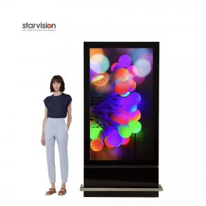 Ultra Thin 6.5s Response Indoor Digital Signage Kiosk Advertising Screens floor stand