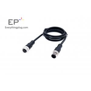 4 Pole Round M12 Male To Female Adaptor 4 Pole 22Awg Communication Signal Power Cable M12 Waterproof Extension Cable