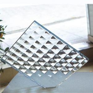 China Square Tempered Patterned Glass Customized For Window Furniture supplier