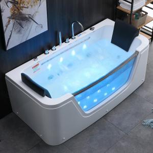 1 People Indoor Jacuzzi Bathtub Combo Massage With Double Pillow