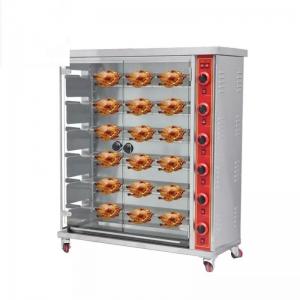 SS201 Electric Chicken Rotisserie Oven 6 Rods Roasted Chicken Maker