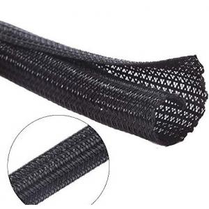 Expandable Self Wrapping Split Braided Sleeving PET Self Closing Braided Wire Wrap