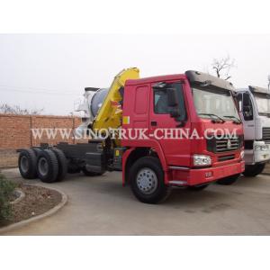 Reliable Truck Mounted Hoist / LHD 336HP Lorry Mounted Crane For Goods Lift