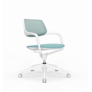 Foldable Executive Revolving Office Chair Leather For Negotiation Training Space