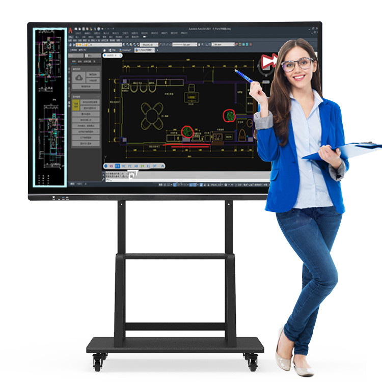 China Écran tactile Windows10 interactif en verre non réflectif supplier