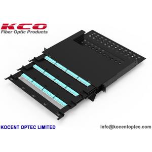 China Slide Type 144 Core MPO Patch Panel Rack Mount Terminal Box 19'' Customized Length supplier