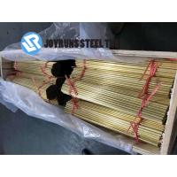China 24mm*1mm Aluminium Brass Tubes ASTM B111 C68700 Cold Drawning Brass Seamless Tubes on sale