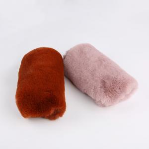 Super Soft 100% Polyester 20-25mm D Knitted Fabric Rabbit Fur Fabric for Coziness