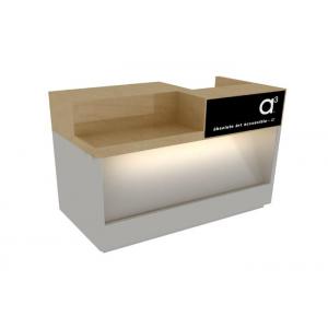 China Fashion Style Retail Checkout Counter Light Duty Eco - Friendly For Clothing Shop supplier