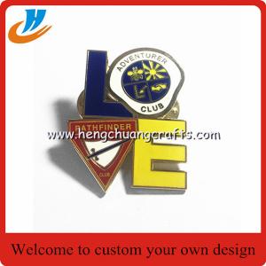 China Resin coating soft enamel custom lapel pin no minimum lapel pin with logo butterfly clutch lapel pin supplier