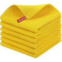 China Home OEM Acceptable Easy-to-Clean Kitchen Towel Set with Hook and Waffle Square Design on sale