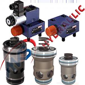 China Hydraulic 2-way cartridge valve , Logic elements directional function pressure function valves supplier