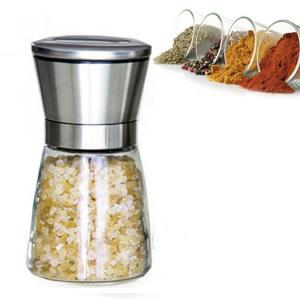 China Refillable Mini Spice Salt Pepper Grinder Adjustable Coarseness Household Kitchen Tools supplier