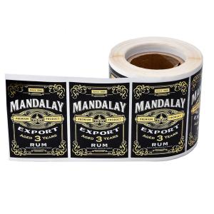 China Grabado en relieve 10 etiquetas autoadhesivas cosméticas del rectángulo CMYK PMS de los colores supplier