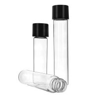 China D 22mm H 116 MM Glass Pre Roll Tube Tall Bottle With Matte Child Proof Cap on sale
