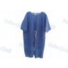 China Comfortable Short Sleeve Disposable Patient Gowns , Blue Isolation Gowns CE Certification wholesale