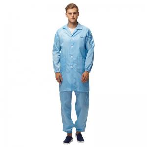 China Autoclavable Sterilizable Anti Static Coverall Long Sleeve Shirt Pants supplier