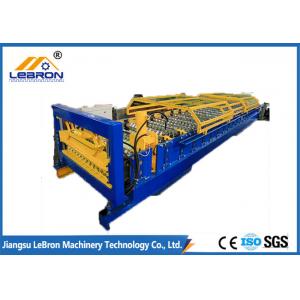 China PG and PI material 2018 New type joint hidden roof panel roll forming machine blue and yellow color  made in china supplier