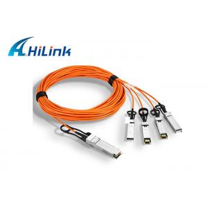 China 1M 40G QSFP To 4xSFP+ 10G Breakout AOC Active Optical Cable QSFP-4SFP10G-AOC1M supplier