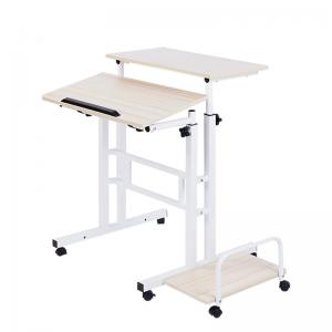 China Home Computer Host W60cm Metal Study Table With Adjustable Height supplier
