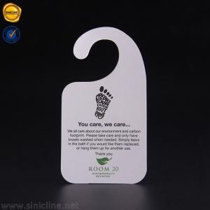 ODM 250gsm Diy Sample Header Cards 12*20cm Door Knob Message Hangers