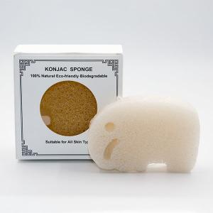 EN71 Baby Bath Natural Konjac Sponge Bamboo Face Sponge Environmentally Friendly