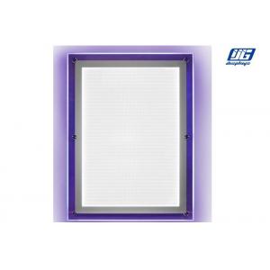 China Clear Profile Crystal LED Light Box Wall Mounted High Brightness 12mm Thickness supplier