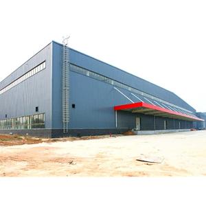 China Large Span Metal Storage Buildings Glass Wool Sandwich Panel Equipped supplier