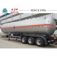 China 58 CBM Tri Axle LPG Tank Trailer Q370R Material For Carry Liquid Pertol Gas on sale