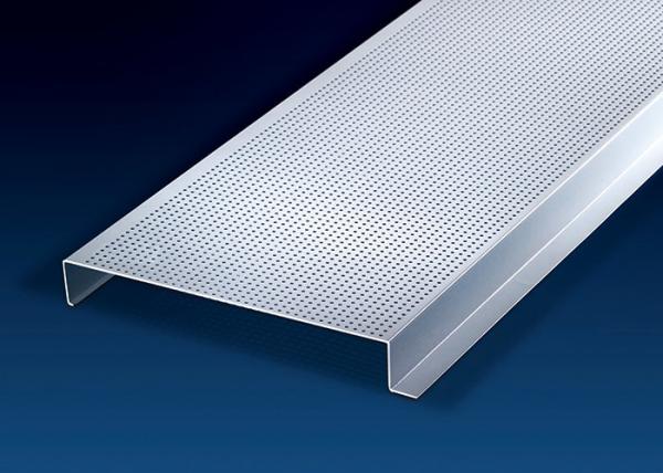 Construction Decorative Sheet Metal Ceiling Tiles 200mm Width H-Shape 0.6 ~ 1
