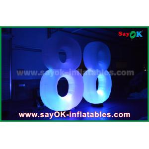 Jellyfish Type Inflatable Lighting Decoration LED Light Numbers 8 8 For Showing