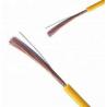Yellow PVC Insulated Electrical Wire Sheathed Flat Installation Cable