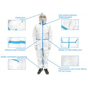 Chemical Virus Isolation Sterile Hazmat Disposable Protective Coveralls