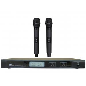 China LS-7800 dual channel UHF wireless microphone system with LCD CLIP MIC HEADSET / true diversity supplier