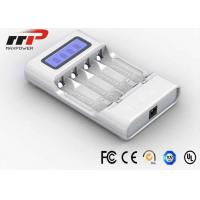 China Intelligent AA AAA LCD Battery Charger 4 Slot NIMH NiCad Batteries CE on sale