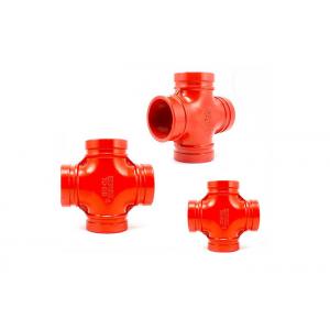 Fireproof Ductile Iron Grooved Pipe Fittings 3 Inch Ductile Iron Pipe Cross