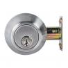 China High Security SUS304 Single Cylinder Deadbolt Door Locks Plated Nickel Finish wholesale