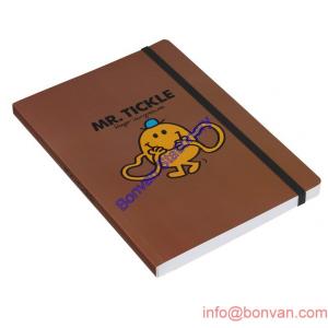 China a4 a5 a6 a7 PU leather notebook with painted edge,branded PU leather notebook wholesale