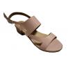 China Custmized Footbed High Heel Pu Flat Summer Sandal wholesale