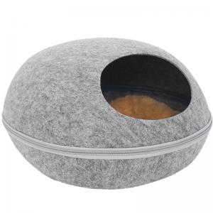 Creative Egg Shaped Insulation Pet House Covered Felt Cat Nest Beds