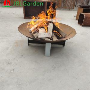 Outdoor Corten Steel Wood Burning Fire Pit Table Decorative