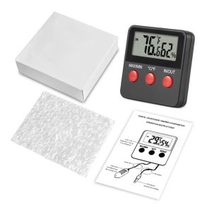 China DTH-74 Digital Thermometer Hygrometer With Dual Sensors, Humidity Temperature Gauge For Fish Tank, Brooding wholesale