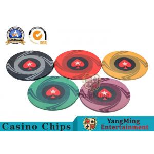 Custom 10g 14g Ceramic Poker Chips 3.3mm Thickness Environmentally Friendly