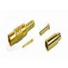 China High Performance Brass Bulkhead Coax Connectors , MMCX Straight Crimp Connector wholesale