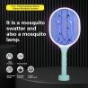 China JZ Household Solid UV Light Anti-Mosquito Lamp Electric Shock Bug Zapper Powerful USB Charging Eco-Friendly wholesale