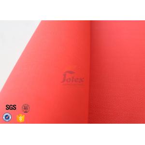 China 0.45mm Red 39 Acrylic Coated Fiberglass Fire Blanket Flame Resistant Material supplier